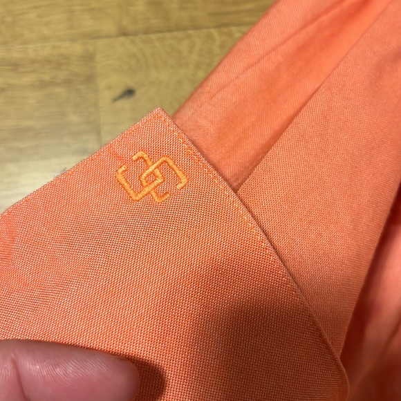 Chico’s peach Oxford style button down- size 3P - Picture 3 of 5